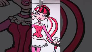 Coloring Draculaura 🧛🏻‍♀️ monsterhigh coloring art [upl. by Goodson489]