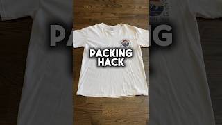 SpaceSaving Packing Hack Fold Clothes Efficiently for More Luggage Room [upl. by Hairakcaz]