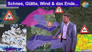 Schnee amp GlätteUpdate morgen noch mal kalt mit Wind amp Verwehungen Dann Ende des 1 Frühwinters [upl. by Treboh895]