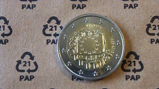 1000000 coins only 2 Euro Latvia coin 30th Anniversary of the EU flag video [upl. by Raveaux422]