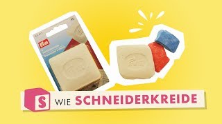 S wie Schneiderkreide im Makerist Nählexikon  Powered by Prym [upl. by Terrene]