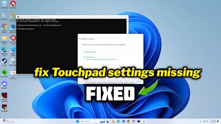 FIXED Touchpad settings missing in Windows 1011 [upl. by Etakyram840]