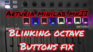 Arturia Minilab MKII Blinking Octave Key Setting [upl. by Eugor]