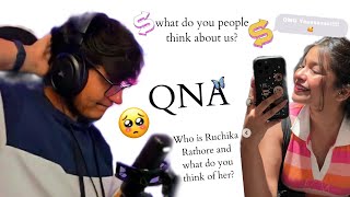 qna with nishchay malhan and his girlfriend ruchika rathore 🤍🫧🌷 ruchikarathore triggeredinsaan [upl. by Ehcsrop]