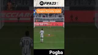 Pogba penalty kick style fifa23 [upl. by Annaihr]