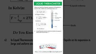 Liquid Thermometer  Thermal Properties of Matter [upl. by Nannarb]