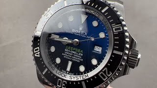 Rolex Deepsea Sea Dweller DBlue quotJames Cameronquot 126660 Rolex Watch Review [upl. by Aicerg438]