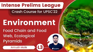 L3 Food Chain and Food Web Ecological Pyramids  Complete Environment  Intense Prelims League [upl. by Fernanda]