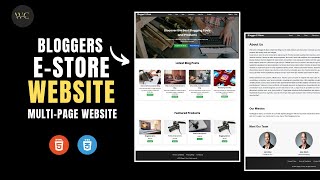 How To Design Website Using HTML amp CSS  Blogger ECommerce Website  HTML amp CSS Project  Hindi [upl. by Yekcim436]