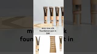 miss rose silk foundation with shade cardyoutube youtubeshorts youtuber makeup everyone skin [upl. by Simeon138]