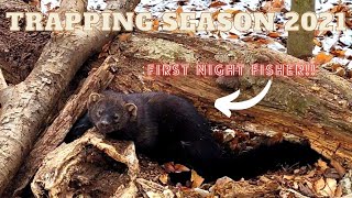 Trapping Season 2021  First Night Fisher [upl. by Eicyac]