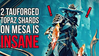 NERFED Gain TIER 4 RED CRITS on MESA with 2 Tauforged Topaz Shards  Warframe 2023 [upl. by Eresed]