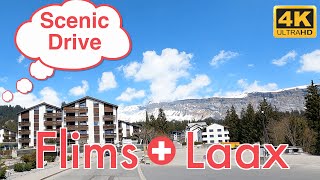 Scenic Drive to Flims amp Laax from Tamins  Switzerland 4K [upl. by Cormac333]