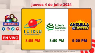 Lotería Nacional LEIDSA y Anguilla Lottery en Vivo 📺│jueves 4 de julio 2024855 PM [upl. by Tegdirb]