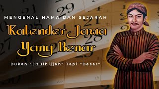 Nama Dan Sejarah 12 Bulan Dalam Kalender Jawa  Belajar Jawa [upl. by Grinnell613]