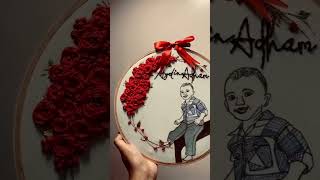 Embroidery hoop costamized hoop art [upl. by Coheman151]