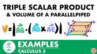 Volume of a Parallelepiped Using The Triple Scalar Product Examples  Calculus 3  JK Math [upl. by Aldous]