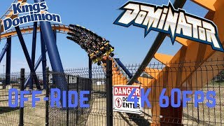 Dominator OffRide 4K 60fps  Kings Dominion [upl. by Ehrlich]