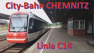 Tramwaje Chemnitz Linia C14 Tramwaj dwusystemowy TRAMTRAIN [upl. by Eislehc]