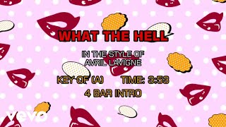 Avril Lavigne  What The Hell Karaoke [upl. by Anitsua]