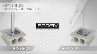 Střešní záchytný systém ROOFIX Kotvení do dutinového panelu [upl. by Yrem]