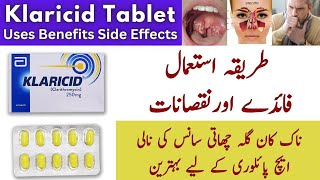 Klaricid tablet uses in urduKlaricid uses side effects and DosageClarithyromycin [upl. by Lorne]