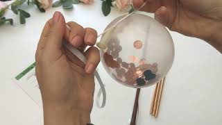 How To Make Balloon Cake Topper DIY [upl. by Petula]