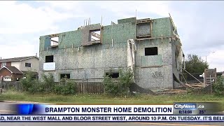 Bramptons Monster home being torn down [upl. by Enileqcaj]