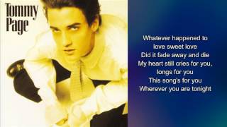 Tommy Page  Minetta Lane [upl. by Oivlis]