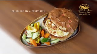 Fried Egg in a Fruit Bun Recipe by Deegee Chef [upl. by Eiznekam945]