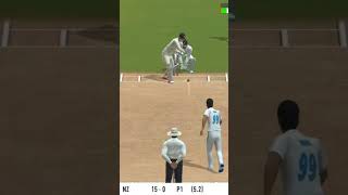 india vs new zealand real cricket 24 blowers rashwin wicket realcricket24 shortvideo like [upl. by Suez]