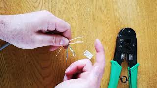 How to Crimp a Network RJ45 Connector  Solar CT Clamp BMS RS485 RJ45 Data Cable Wiring [upl. by Melborn867]