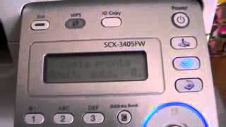 SAMSUNG SCX3405FW copia da scanner [upl. by Horgan]