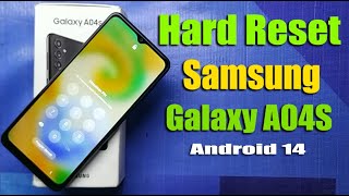 Cara Hard Reset Samsung Galaxy A04S Android 14  How To Hard Reset Samsung Galaxy A04S [upl. by Field]