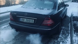 BRUTAL Straight pipe S400 CDI coldstart [upl. by Ettezyl]