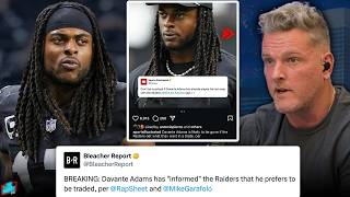 Davante Adams amp The Raiders Reportedly Both Want To Part Ways  Pat McAfee Reacts [upl. by Ycak909]