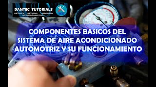 🌀COMPONENTES BASICOS DEL SISTEMA DE AIRE ACONDICIONADO AUTOMOTRIZ Y SU FUNCIONAMIENTO❄💦 [upl. by Keven220]