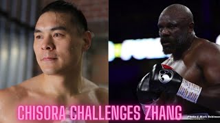 Dereck Chisora calls out Zhang after the Joyce fight [upl. by Eitsirk34]