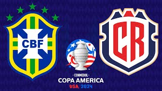 Pronostico BRASIL VS COSTA RICA  COPA AMERICA 2024 [upl. by Roxanna]