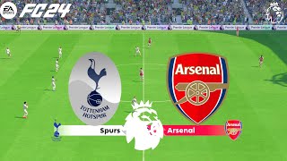 FC 24  Tottenham Hotspur vs Arsenal  English Premier League 202425  PS5™ Gameplay [upl. by Ecienal]