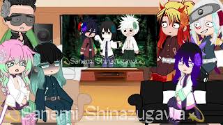 Hashira 21 trio react to “Sanemi and Giyuu’s Tension”  SaneGiyuu [upl. by Siwel]