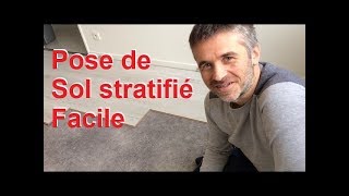 Comment poser un sol stratifié parquet flottant revêtement sol intérieur clipsable pose plancher [upl. by Godbeare]