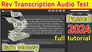 Rev Transcription Test Answers 2024  How To Pass Rev Transcription Audio Test Answers 2024 [upl. by Zed83]