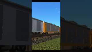 NS 9255 leads Autorack with NS 4822 trailing train roblox shorts ns [upl. by Ennavoj385]