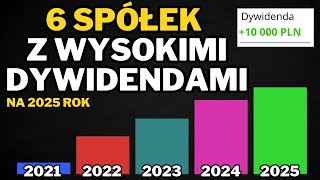 6 spółek z wysokimi dywidendami na 2025 rok Start sezonu polowania na dywidendy [upl. by Argile485]