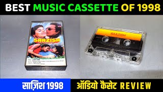 Music Hits of 1998  Saazish 1998 Audio Cassette Review Music Jatin Lalit  90s Mithun Hits [upl. by Ot587]