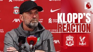 Klopps Reaction  Anfield Defeat Bradley Injury  Liverpool 01 Crystal Palace [upl. by Thorvald50]