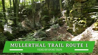 Mullerthal Trail route 1 Echternach wandelen in Luxembourg [upl. by Nesilla861]