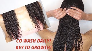 How to Co Wash Natural Hair DAILY successfully The Key to Hair GROWTH [upl. by Dimah]