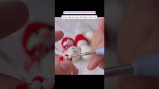 My small business diary from small details 🥰 vietnam crochet snowman christmas handmade [upl. by Kerge]